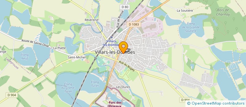 localisation de l'entreprise GROUPEMENT FORESTIER  SG  AMBERIEUX-EN-DOMBES