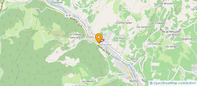 localisation de l'entreprise GROUPEMENT FORESTIER SORNIN PHILIPPE à BEAUJEU