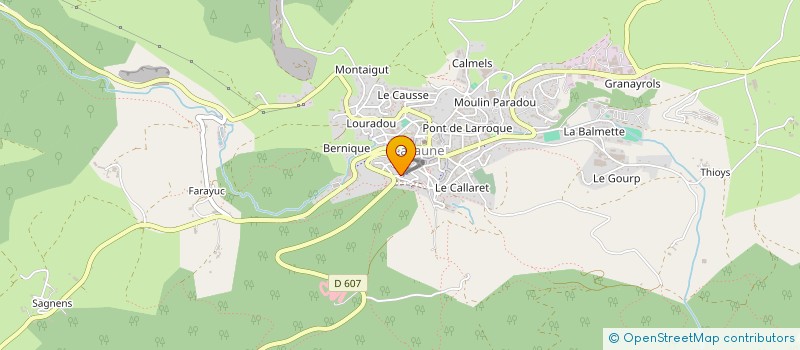 localisation de l'entreprise GROUPEMENT FORESTIER SPAAS  LACAUNE