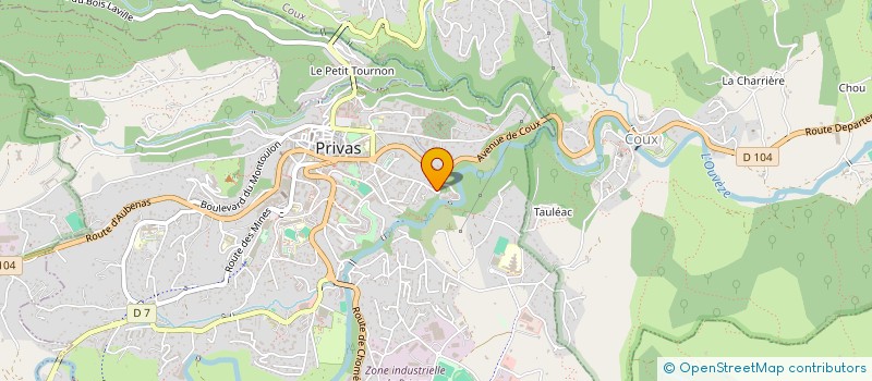 localisation de l'entreprise GROUPEMENT FORESTIER SYLVA SYMPA  PRIVAS