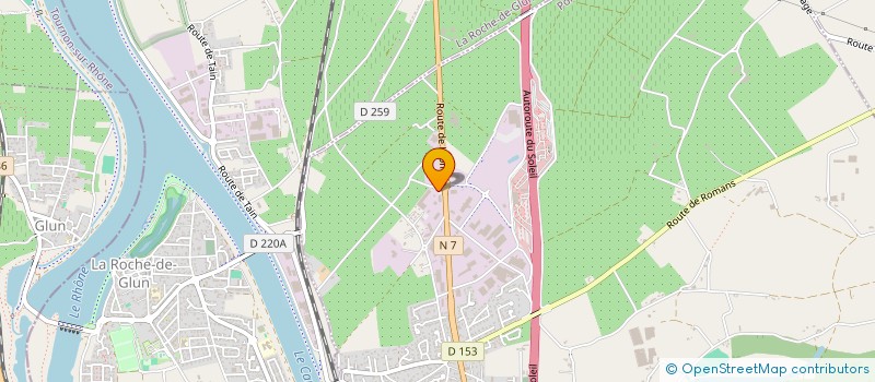 localisation de l'entreprise GROUPEMENT FORESTIER SYLVAFORST  PONT-DE-L'ISERE