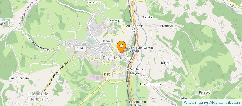 localisation de l'entreprise GROUPEMENT FORESTIER TROIS FONTAINES à PAYS DE BELVES