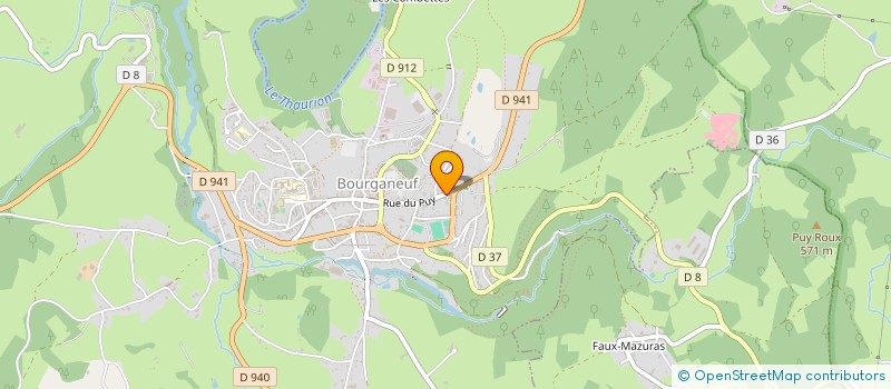 localisation de l'entreprise GROUPEMENT FORESTIER VAL6B  BOURGANEUF