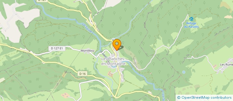 localisation de l'entreprise GROUPEMENT FORESTIER VIRCOLINE  LES PLANCHES-EN-MONTAGNE