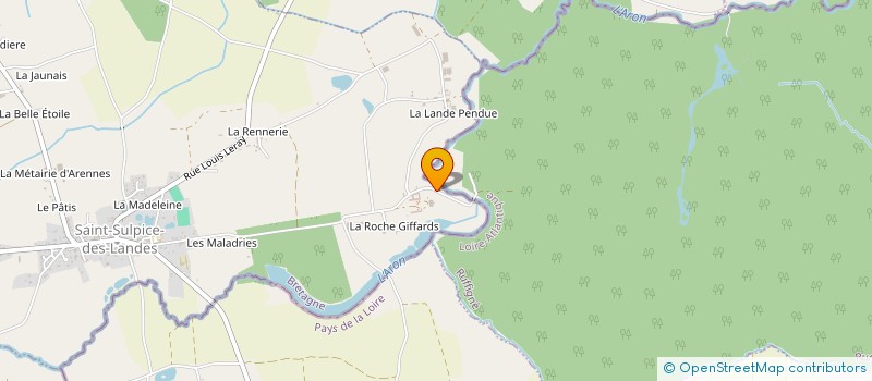 localisation de l'entreprise GROUPEMENT FORET DE TEILLAY  SAINT-SULPICE-DES-LANDES