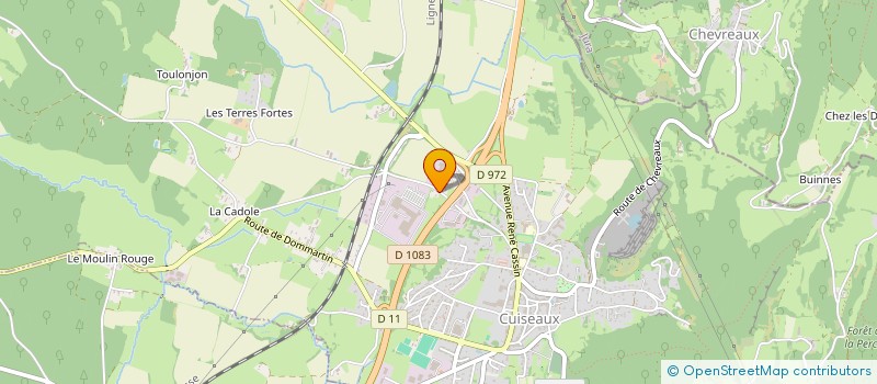 localisation de l'entreprise GROUPEMENT FORETIER DE LA COMBE  CUISEAUX