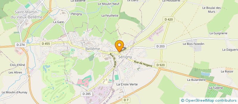 localisation de l'entreprise GROUPEMENT GYMNASTIQUE VOLONTAIRE DU PERCHE à BELLEME