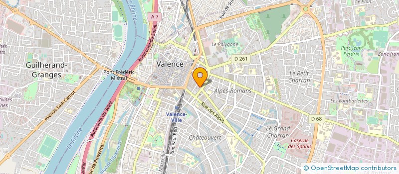 localisation de l'entreprise GROUPEMENT HABITAT FAVENTINES  VALENCE