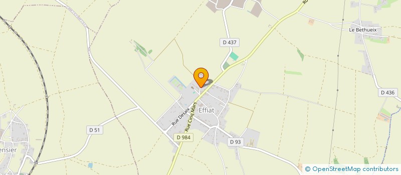 localisation de l'entreprise GROUPEMENT HABITATION BATIMENT ARTISANAT  EFFIAT