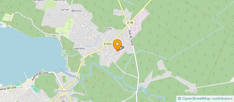 localisation de l'entreprise GROUPEMENT HALIEUTIQUE BORN ET BUCH  SANGUINET