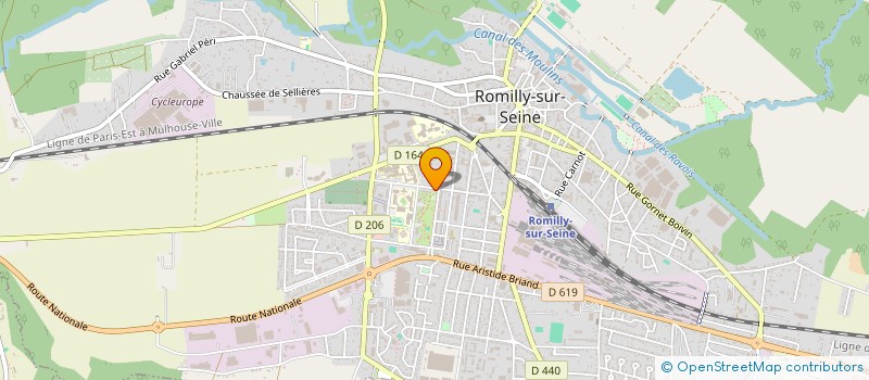 localisation de l'entreprise GROUPEMENT HOSPITALIER AUBE MARNE à ROMILLY-SUR-SEINE
