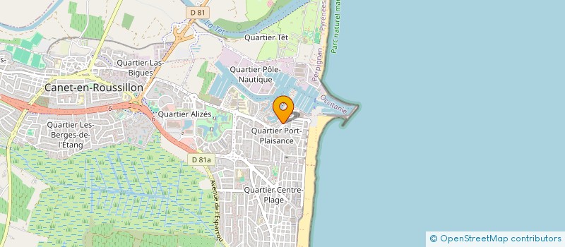 localisation de l'entreprise GROUPEMENT IMMOBILIER 66 à CANET-EN-ROUSSILLON