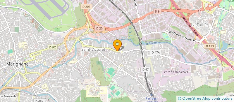 localisation de l'entreprise GROUPEMENT IMMOBILIER MARIGNANAIS  SAINT-VICTORET