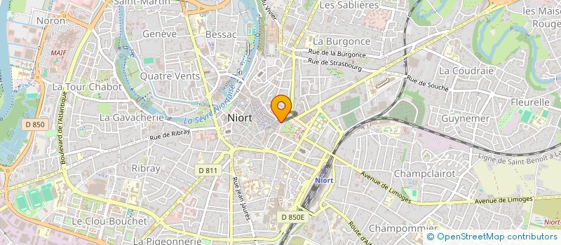 localisation de l'entreprise GROUPEMENT IMMOBILIER NIORT VAL DE SEVRE à NIORT