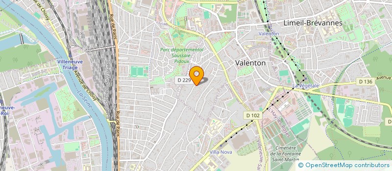 localisation de l'entreprise GROUPEMENT INDEPENDANT DES PARENTS D'ELEVES (G.I.P.E.)  VALENTON