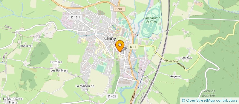 localisation de l'entreprise GROUPEMENT INFIRMIER CLUNY à CLUNY