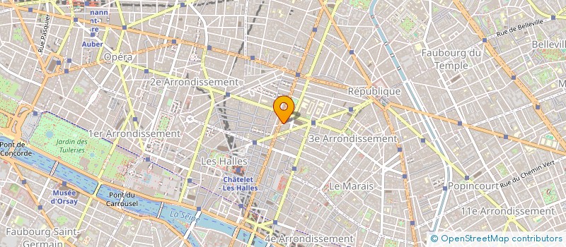 localisation de l'entreprise GROUPEMENT INFORMATION DES ENTREPRISES à PARIS