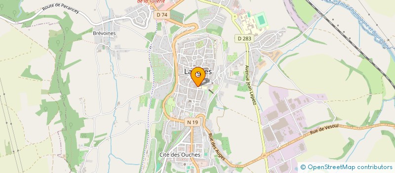 localisation de l'entreprise GROUPEMENT INFORMATIQUE GICAVEL à LANGRES