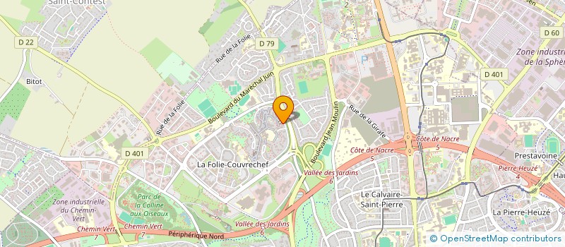 localisation de l'entreprise GROUPEMENT INSERTION HANDICAPES PHYSIQUE à CAEN