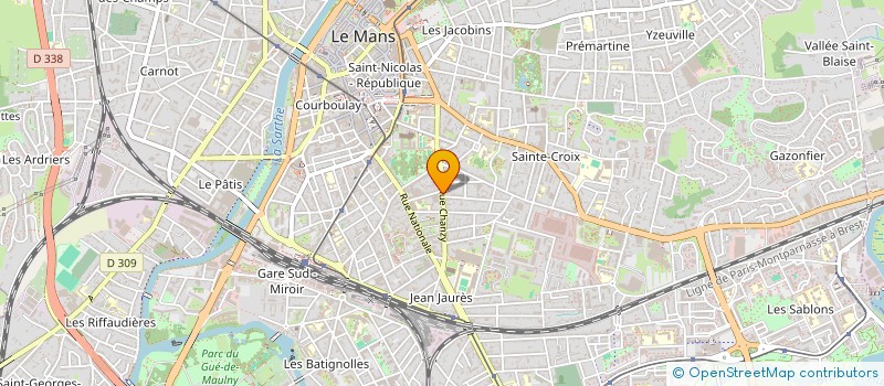localisation de l'entreprise GROUPEMENT INTER ORGANSMES 72 à LE MANS