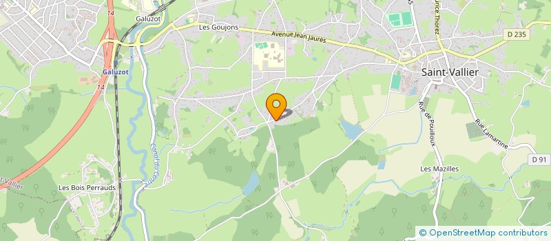 localisation de l'entreprise GROUPEMENT INTERCLUBS POUR LE DEVELOPPEMENT DE SPORTS EDUCATIFS ET DE LA LUTTE  SAINT-VALLIER