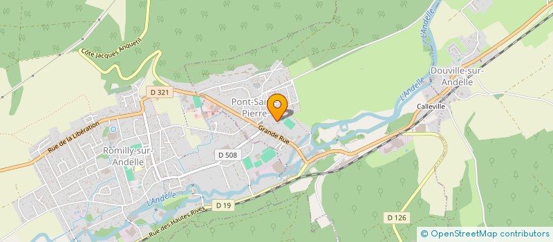 localisation de l'entreprise GROUPEMENT INTERCOMMUNAL FOOT ANDELLE  PONT-SAINT-PIERRE