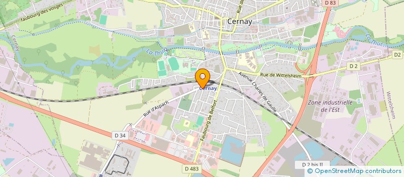 localisation de l'entreprise GROUPEMENT INTERET ECONOMIQUE HORTISUD  CERNAY