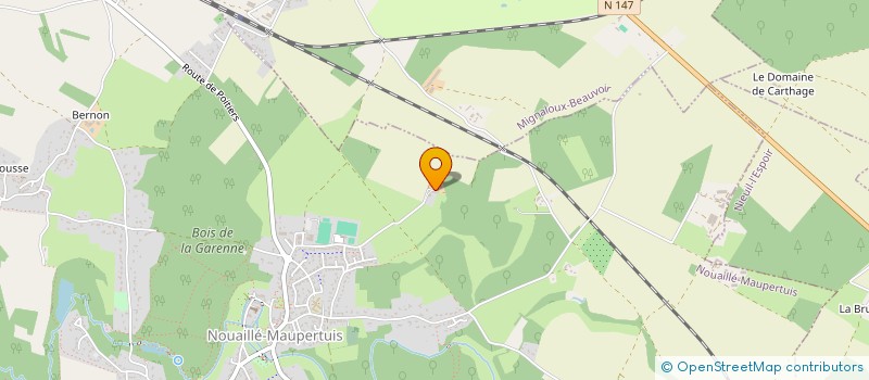localisation de l'entreprise GROUPEMENT INTERET ECONOMIQUE LFBGF  NOUAILLE-MAUPERTUIS