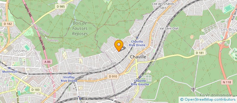 localisation de l'entreprise GROUPEMENT INTERET RECHERCHE PSYCHIATRIE à CHAVILLE