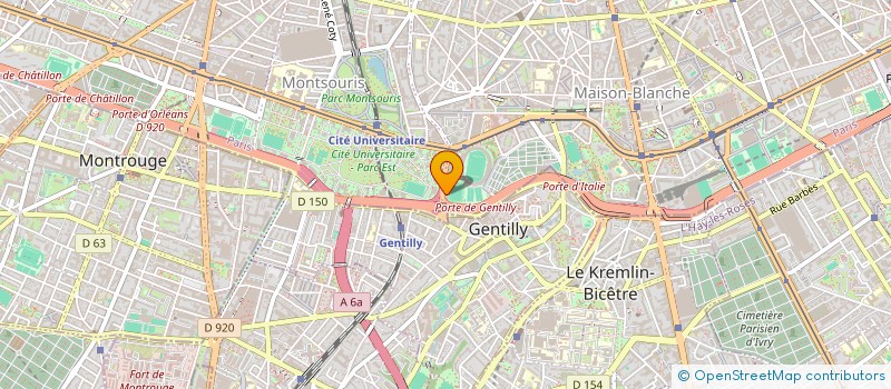 localisation de l'entreprise GROUPEMENT INTERNAT FRANCAIS ATHLETISME  PARIS