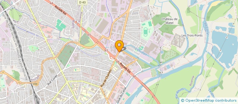 localisation de l'entreprise GROUPEMENT INTERPROFESSIONNEL D'ARTISANS à ROANNE