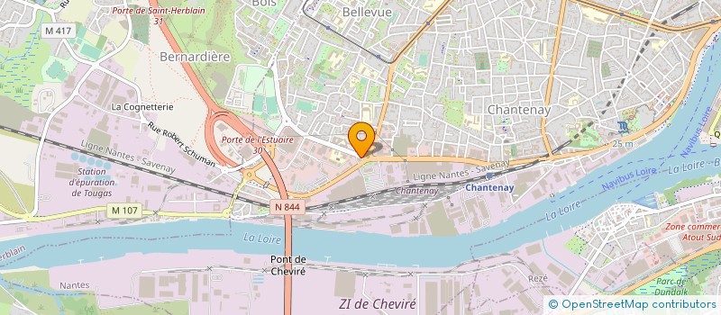 localisation de l'entreprise GROUPEMENT INTERPROFESSIONNEL POUR L'APPRENTISSAGE ET LA FORMATION CONTINUE à NANTES