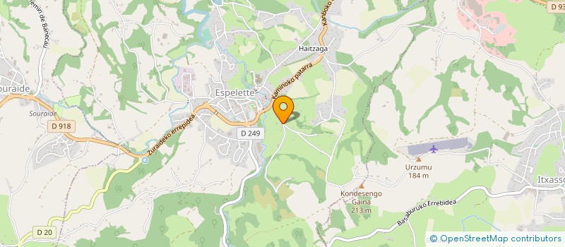 localisation de l'entreprise GROUPEMENT ITOIZ  ITXASSOU