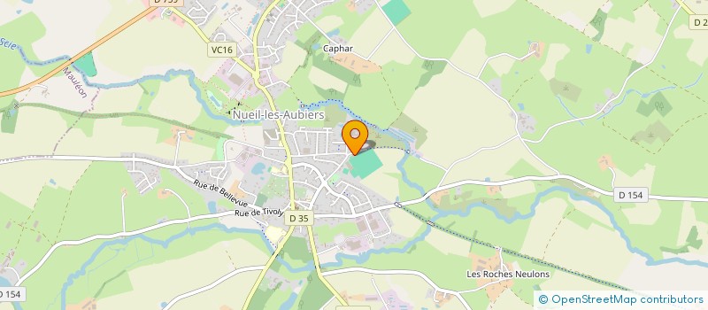 localisation de l'entreprise GROUPEMENT JEUNES FOOTBALL  NUEIL-LES-AUBIERS