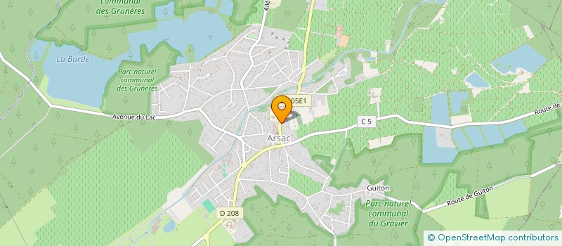 localisation de l'entreprise GROUPEMENT JEUNES MEDOC ESTUAIRE  ARSAC