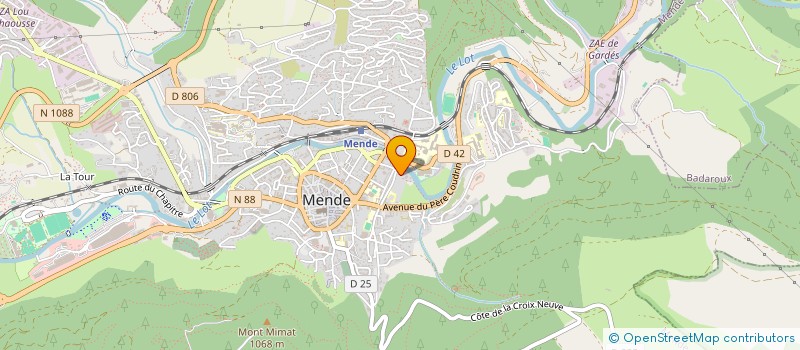 localisation de l'entreprise GROUPEMENT LA TRAVERSE à MENDE