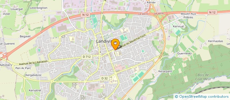 localisation de l'entreprise GROUPEMENT LOCAL D EMPLOYEURS IROISE à LANDIVISIAU