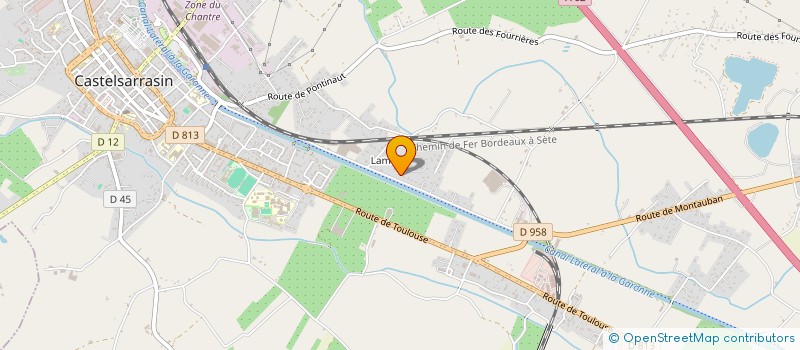 localisation de l'entreprise GROUPEMENT LOCAL D'EMPLOYEURS T&G EMPLOI  CASTELSARRASIN