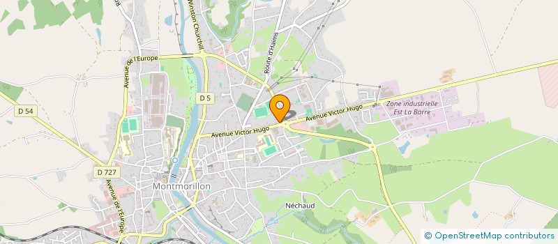 localisation de l'entreprise GROUPEMENT MECANIQUE GENERALE ET ANNEXE à MONTMORILLON