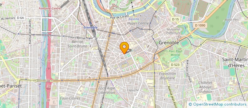 localisation de l'entreprise GROUPEMENT MEDECINE MANNUELLE  GRENOBLE