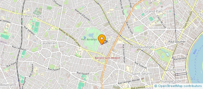 localisation de l'entreprise GROUPEMENT MEDICAL CASTELNAUDAIS à BORDEAUX