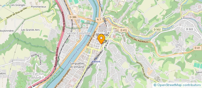 localisation de l'entreprise GROUPEMENT MEDICAL DRS ROMET ET MARSOT à VIENNE