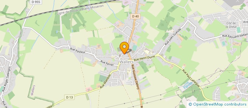 localisation de l'entreprise GROUPEMENT MEDICAL ESPACE SANTE SCM  WALLERS