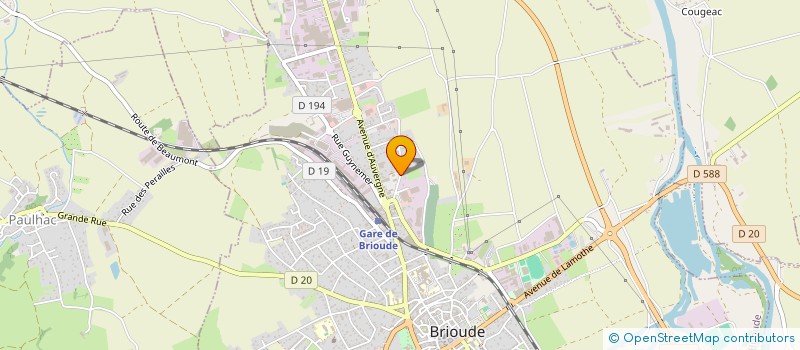 localisation de l'entreprise GROUPEMENT MEDICAL LE LIMAGNE  BRIOUDE