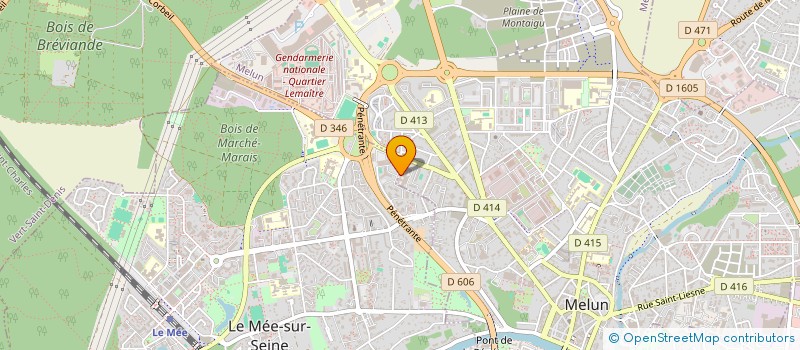 localisation de l'entreprise GROUPEMENT MELUNAIS DE RADIOTHERAPIE à MELUN