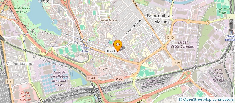 localisation de l'entreprise GROUPEMENT MOBILIER DE FRANCE à CRETEIL