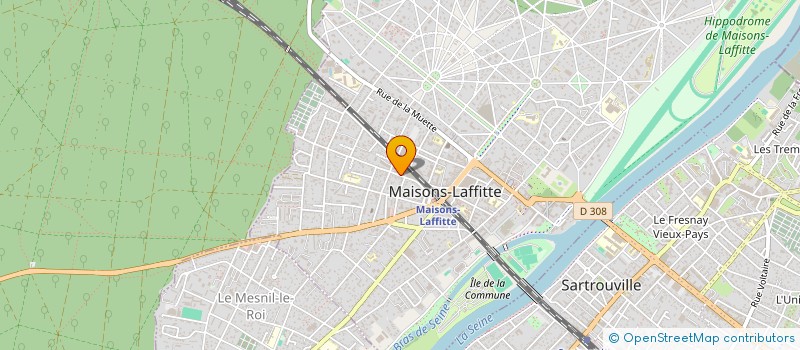 localisation de l'entreprise GROUPEMENT NATIONAL DES ASSOCIATIONS BENEVOLES DU HANDICAP VISUEL à MAISONS-LAFFITTE