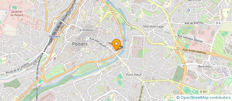 localisation de l'entreprise GROUPEMENT NATIONAL DES INDEPENDANTS DU POITOU CHARENTES  POITIERS