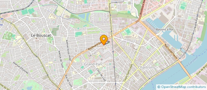 localisation de l'entreprise GROUPEMENT OBSTETRICAL BORDEAUX NORD  BORDEAUX