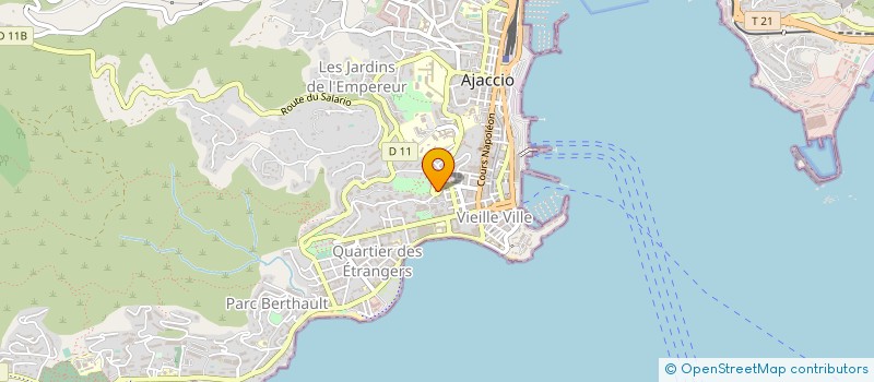 localisation de l'entreprise GROUPEMENT OEUVRES SOCIALES à AJACCIO